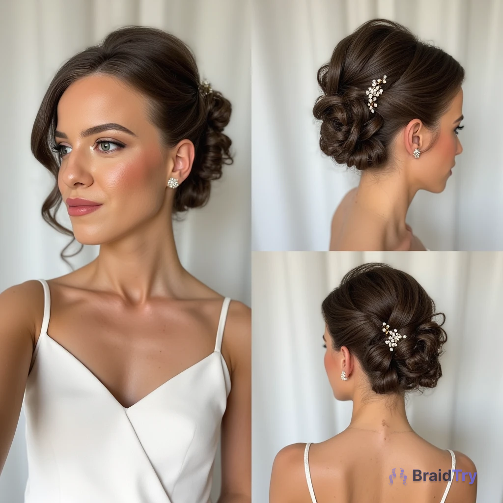 Textured Updo Hairstyle Example 4